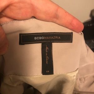 Sateen khaki mini skirt